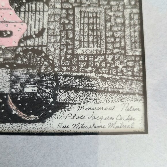 Signed art work by Maurice Blanchette and Denise Berard 1996. Vintage art. - Picture 4 of 10